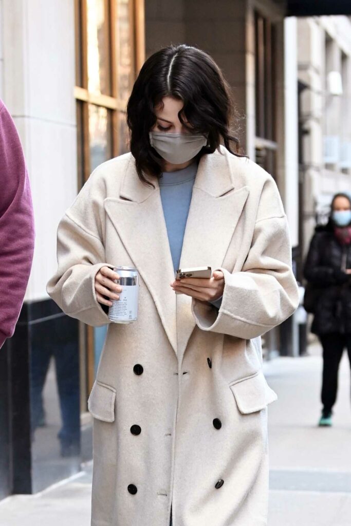 Selena Gomez in a White Coat