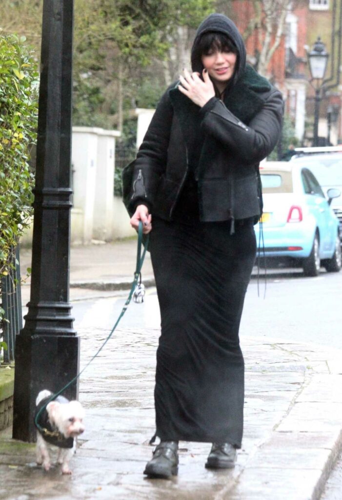 Daisy Lowe in a Black Outfit