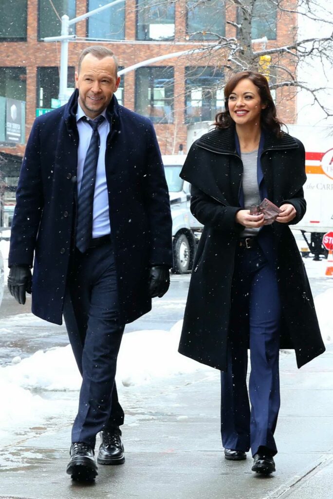 Donnie Wahlberg in a Black Coat