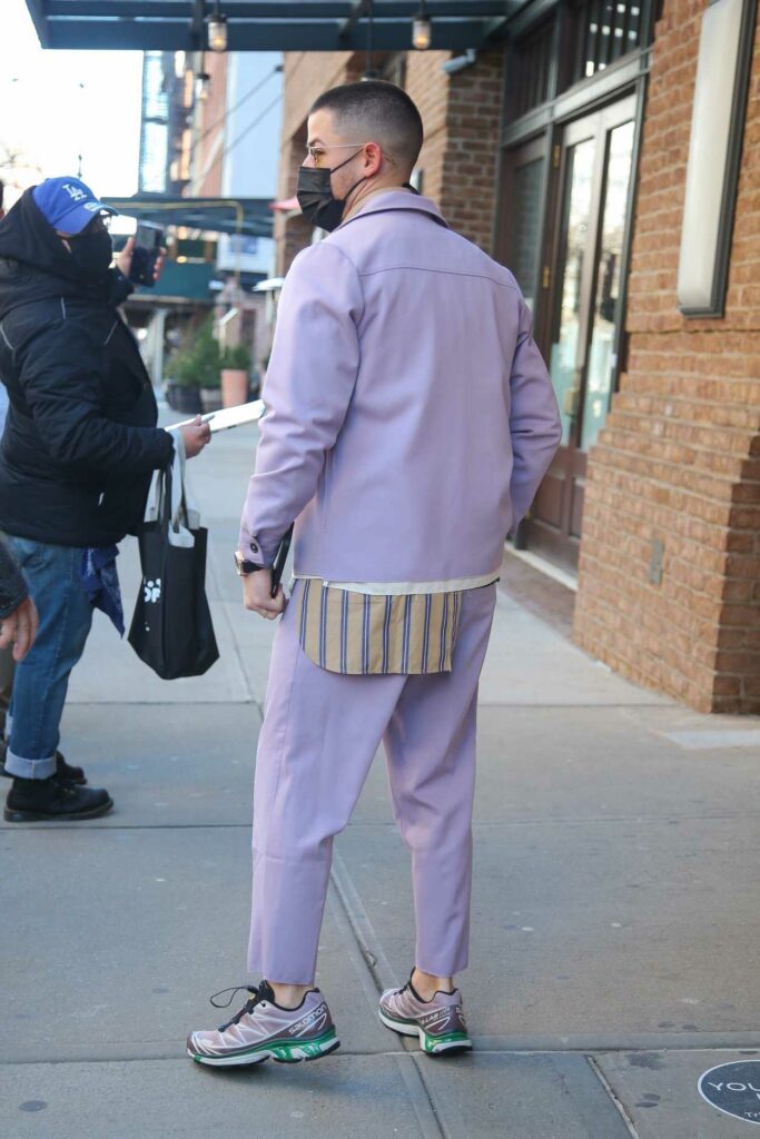 Nick Jonas in a Lilac Suit