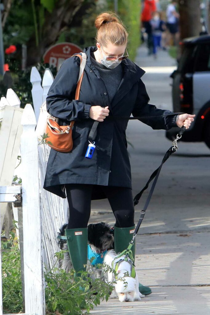 Amy Adams in a Green Rubber Boots