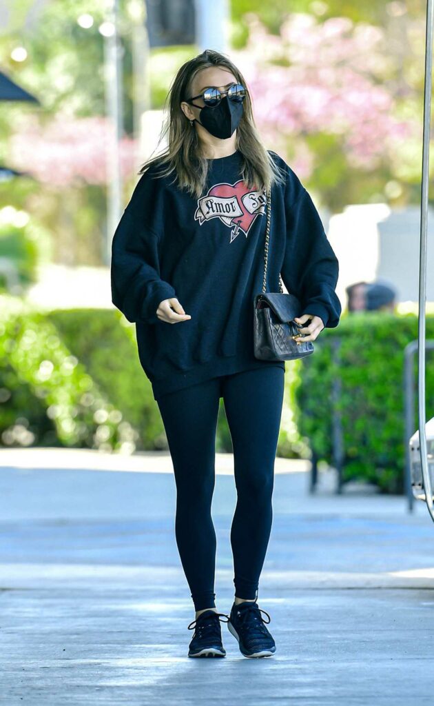 Julianne Hough in a Black Sweatshirt