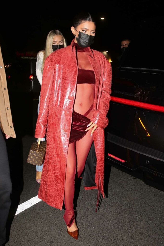 Kylie Jenner in a Sexy Red Emsemble