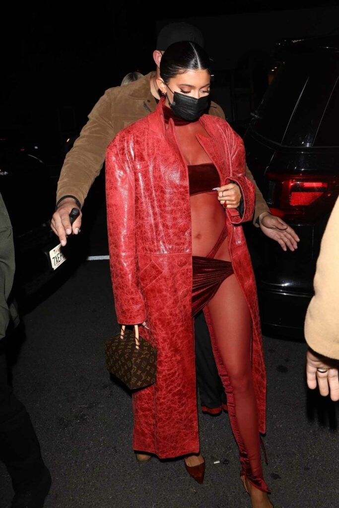 Kylie Jenner in a Sexy Red Emsemble