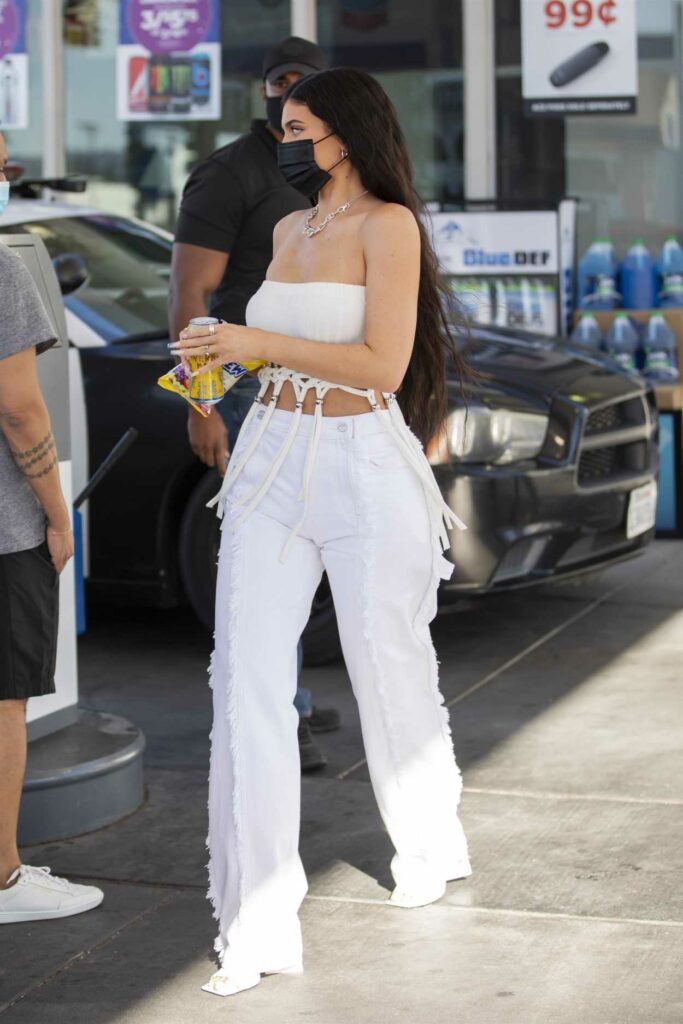 Kylie Jenner in a White Top