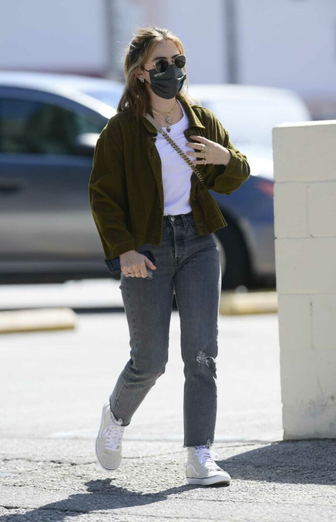 Lucy Hale in a White Sneakers