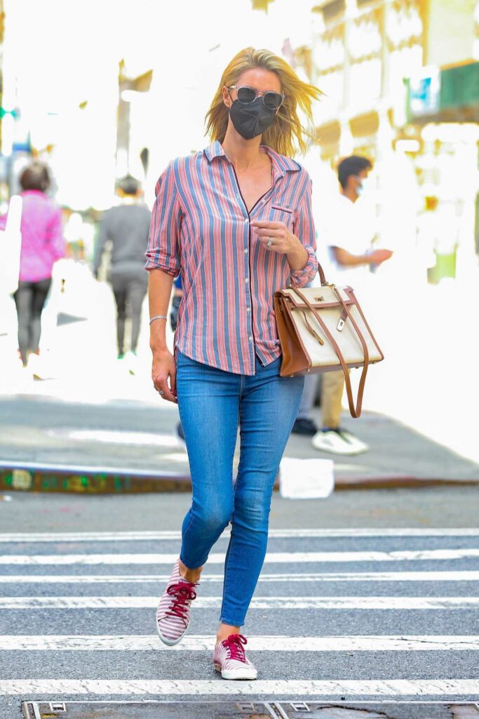 Nicky Hilton in a Striped Shirt