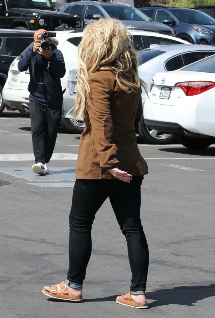 Britney Spears in a Tan Blazer