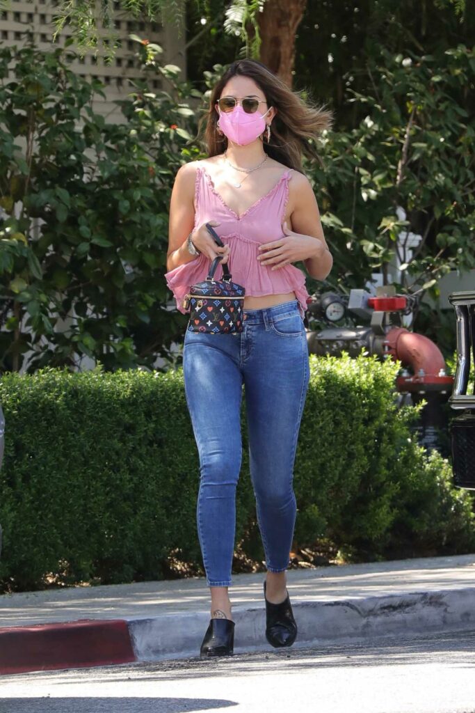 Eiza Gonzalez in a Pink Blouse