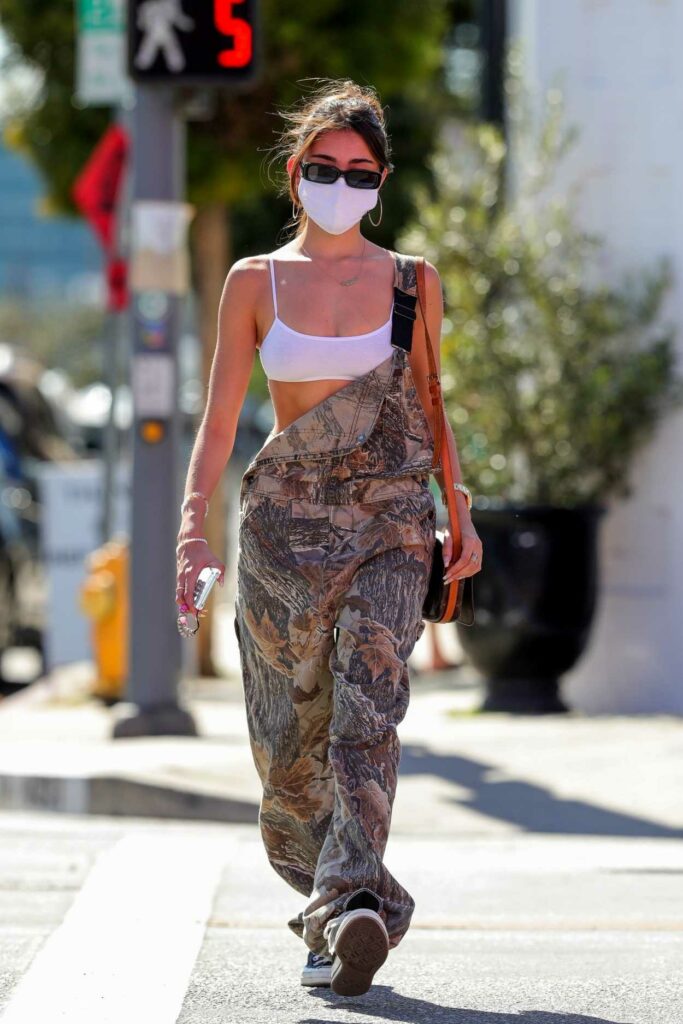 Madison Beer in a Camo Jumpsuit