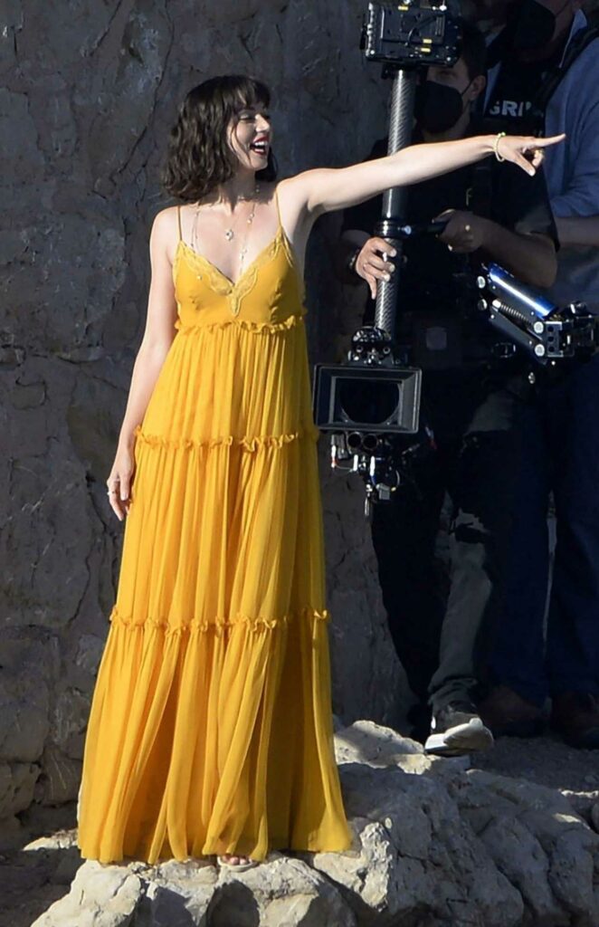 Ana de Armas in a Yellow Sundress