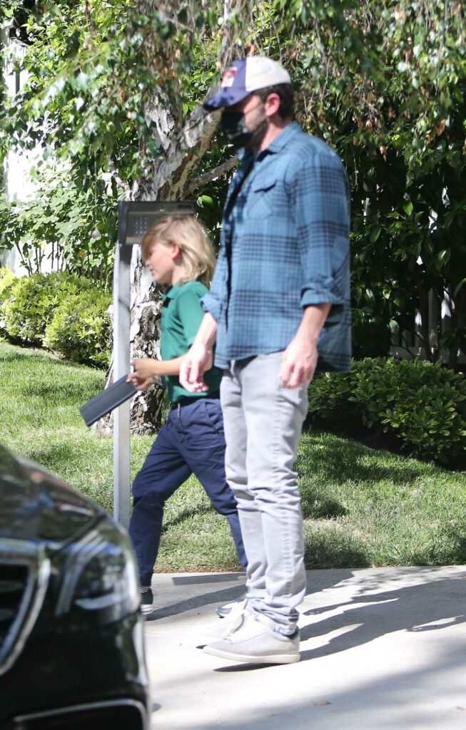 Ben Affleck in a Black Protective Mask