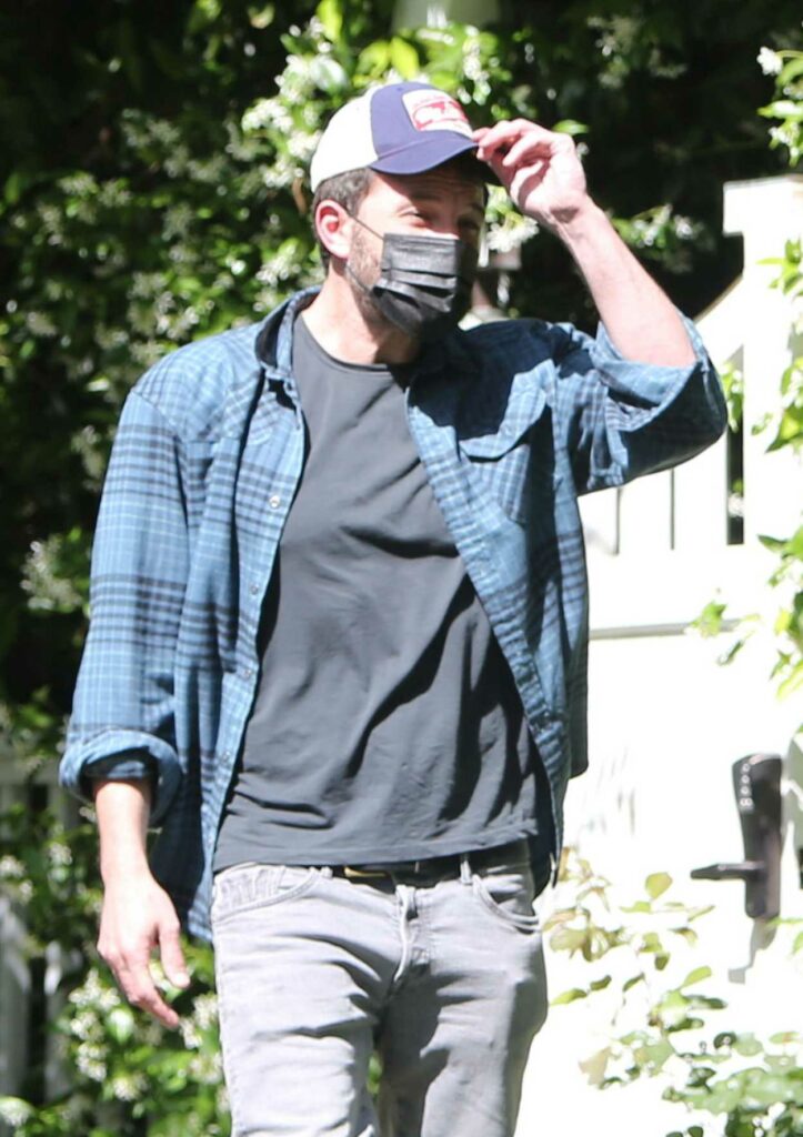 Ben Affleck in a Black Protective Mask