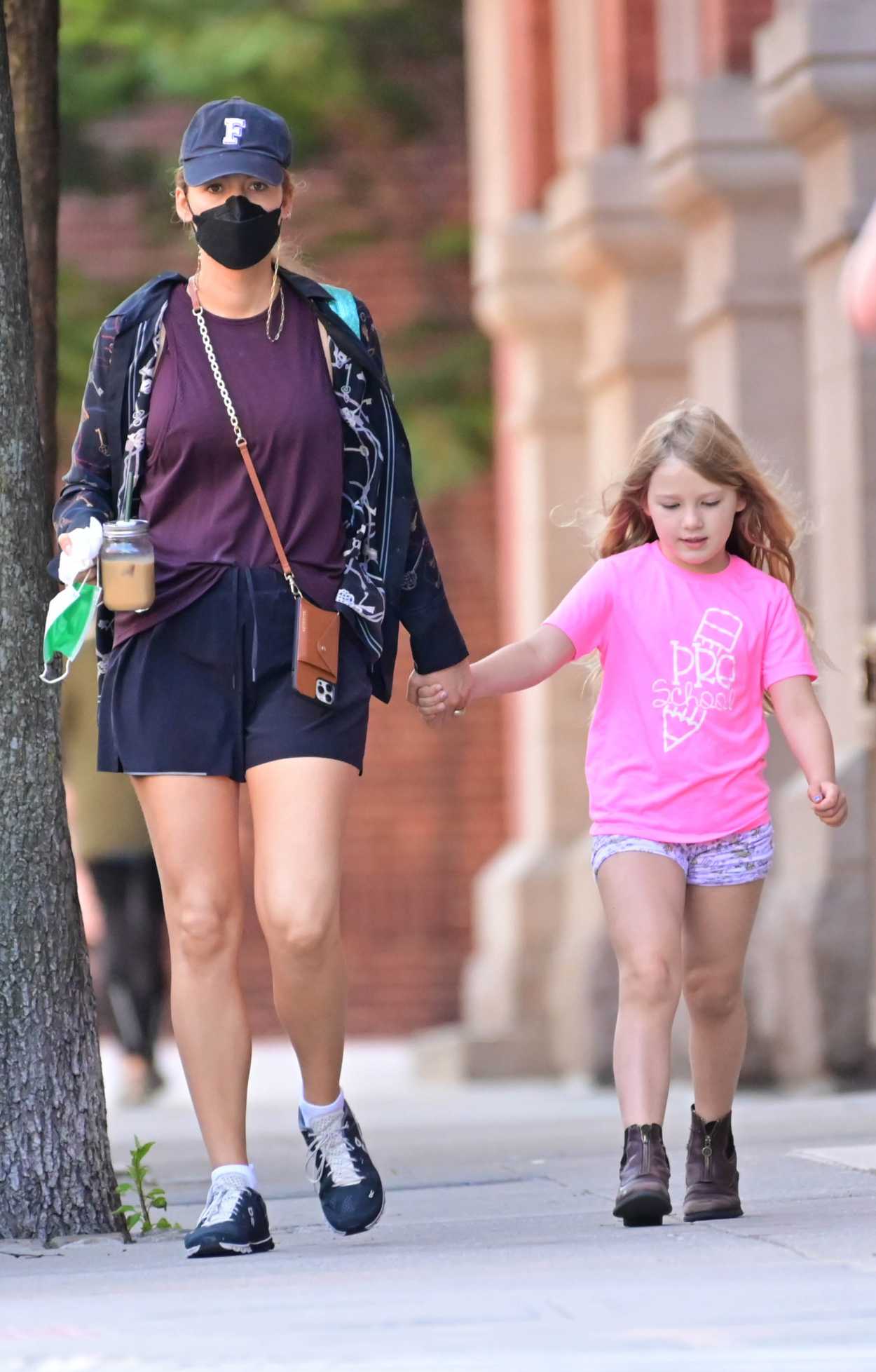 Blake Lively in a Blue Cap Was Seen Out with Her Daughter in New York