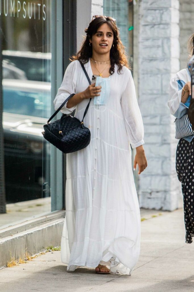 Camila Cabello in a White Dress