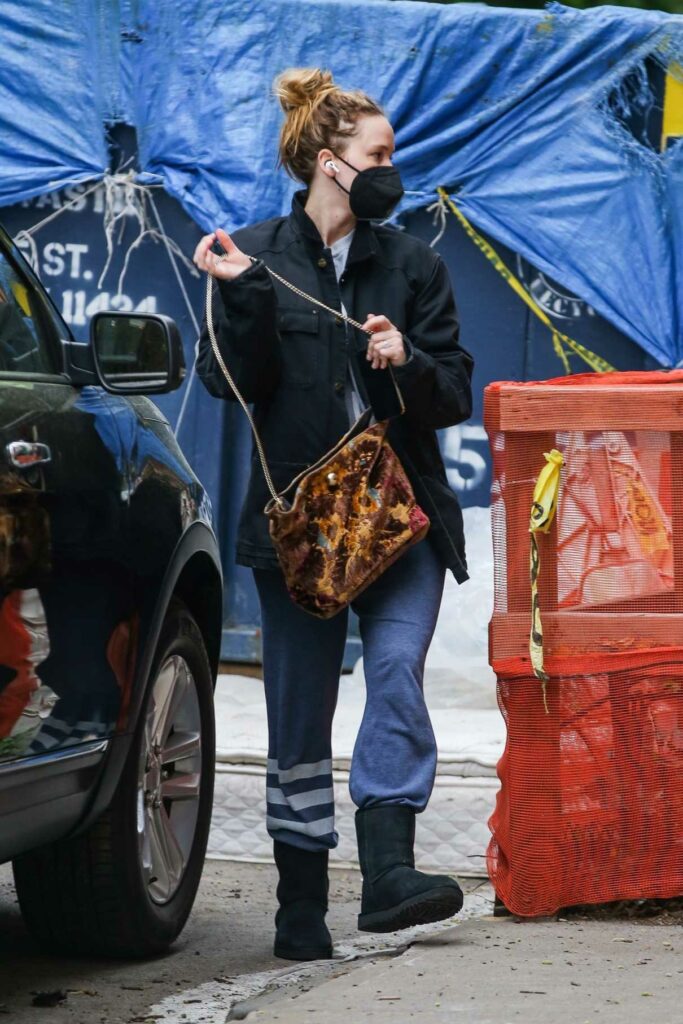 Jennifer Lawrence in a Black Jacket