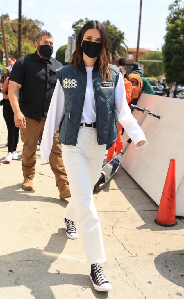 Kendall Jenner in a White Pants