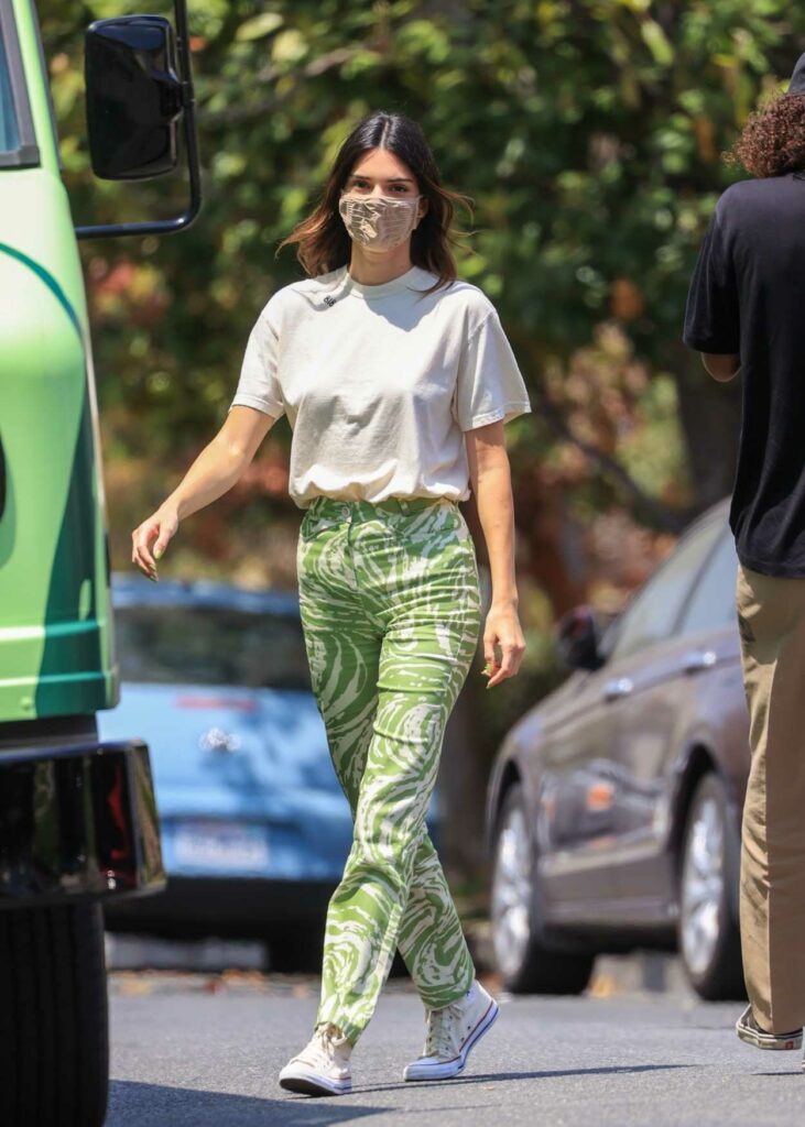 Kendall Jenner in a White Tee