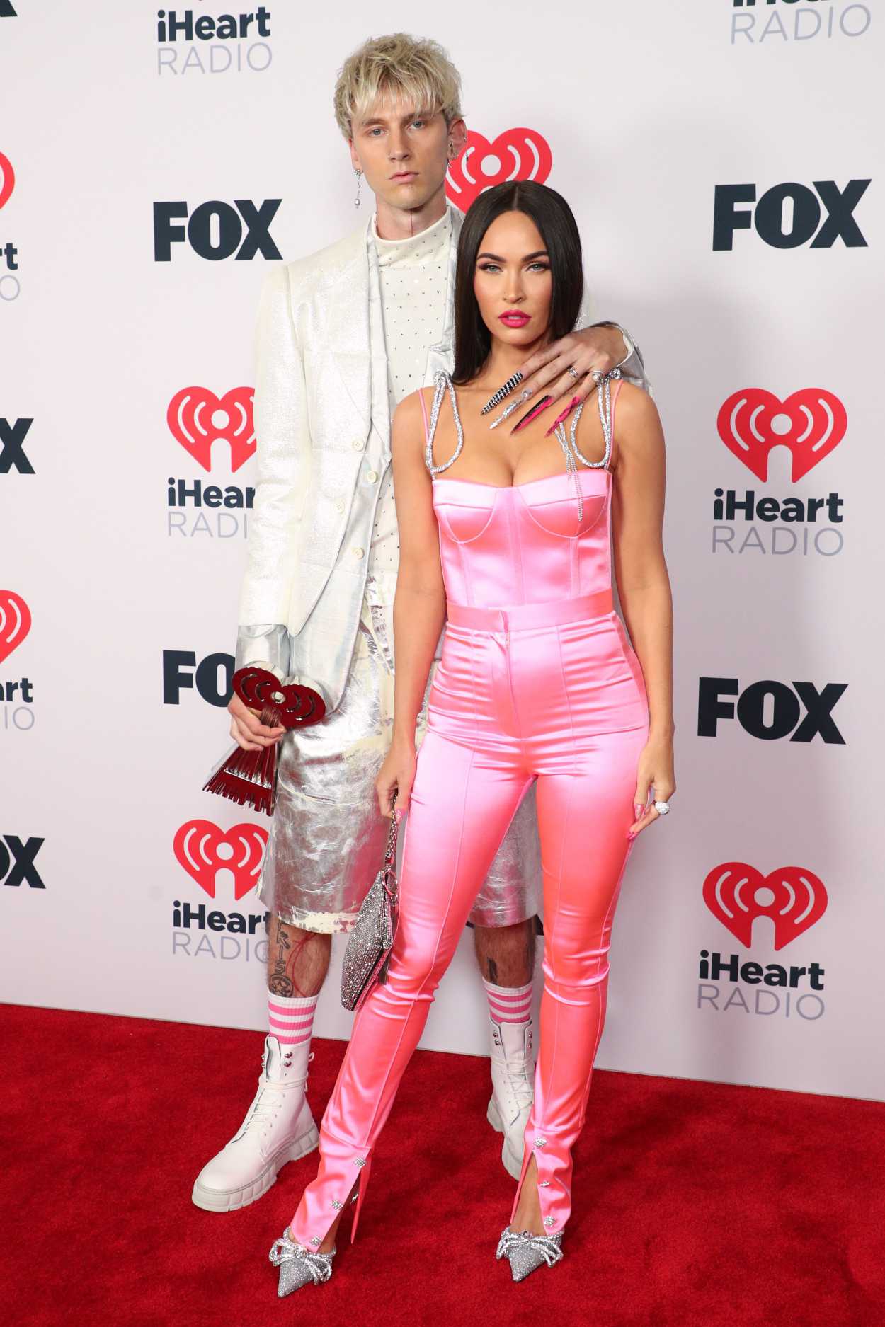 Megan Fox Attends 2021 Iheartradio Music Awards At The Dolby Theatre With Machine Gun Kelly In 