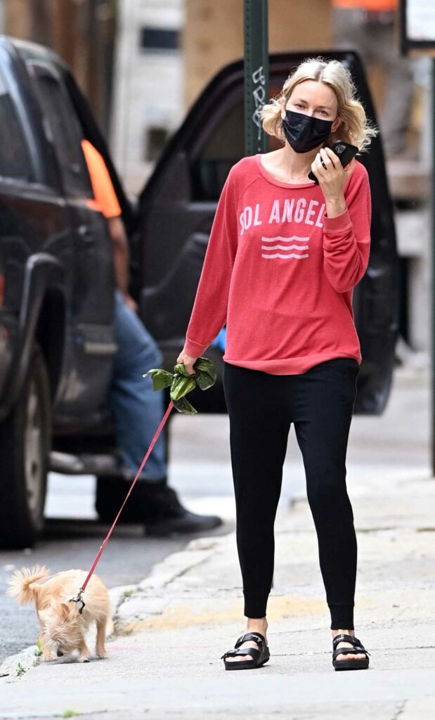 Naomi Watts in a Red Sweatshirt