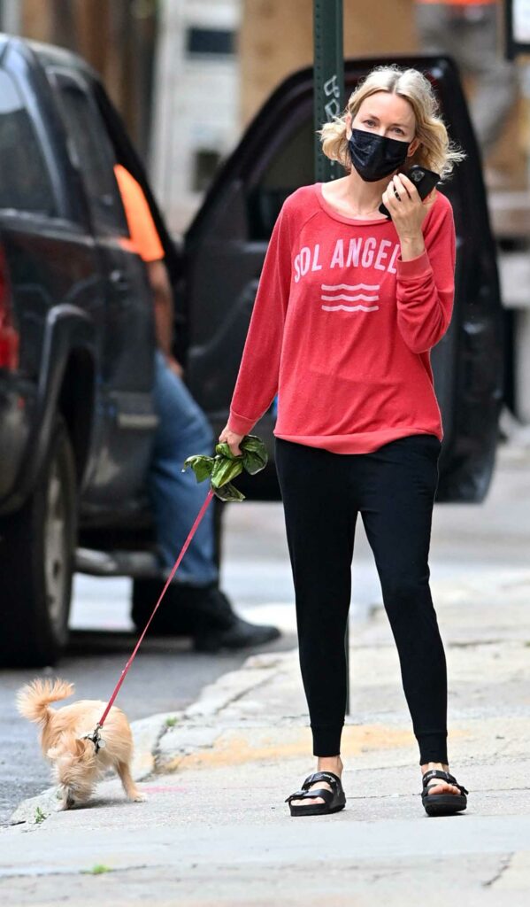 Naomi Watts in a Red Sweatshirt