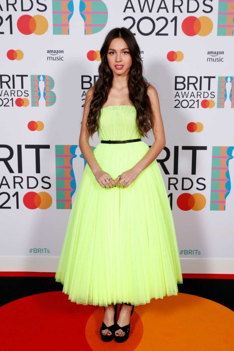 Olivia Rodrigo Attends 2021 Brit Awards at the O2 Arena in London 05/11
