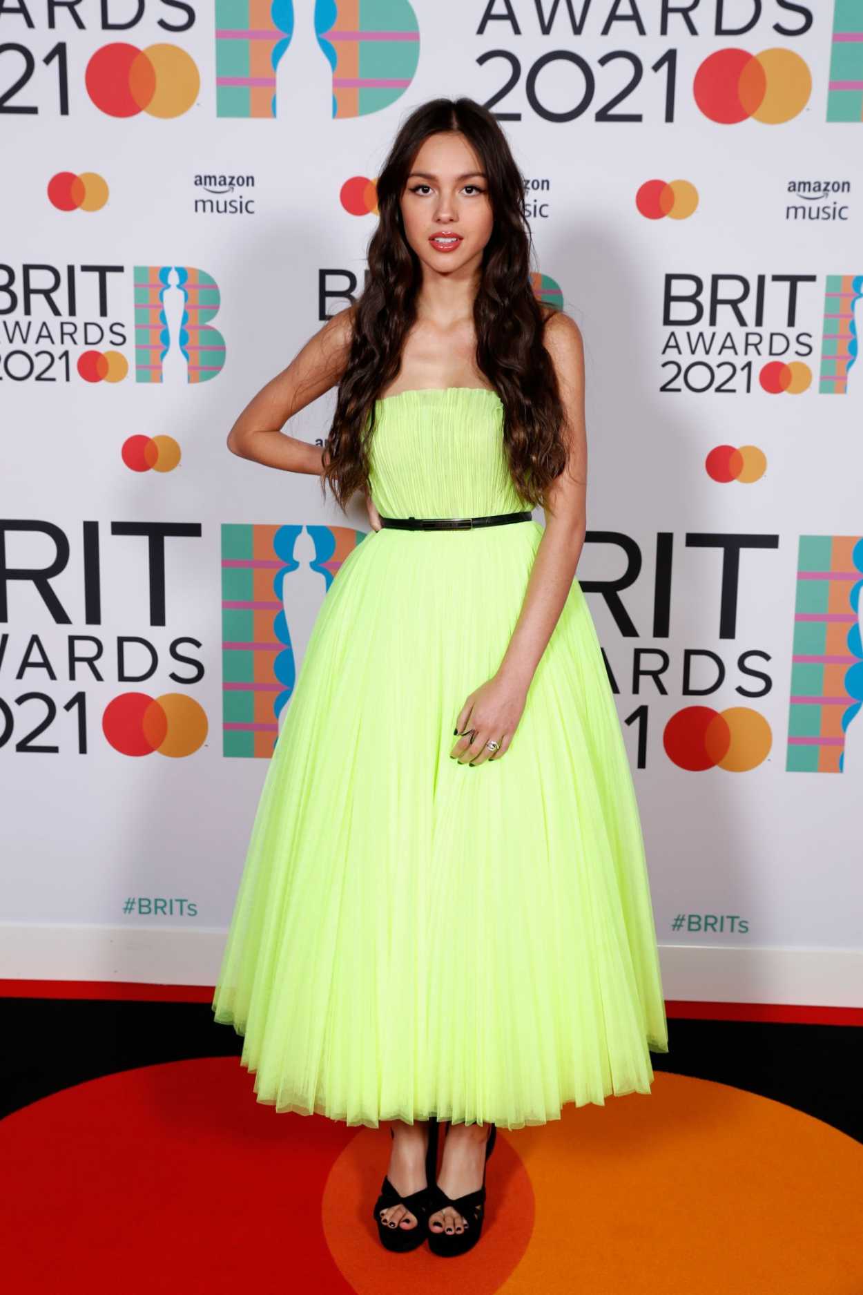 Olivia Rodrigo Attends 2021 Brit Awards at the O2 Arena in London 05/11
