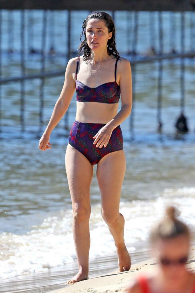Rose Byrne in a Purple Bikini