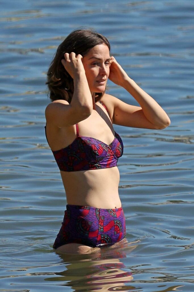 Rose Byrne in a Purple Bikini