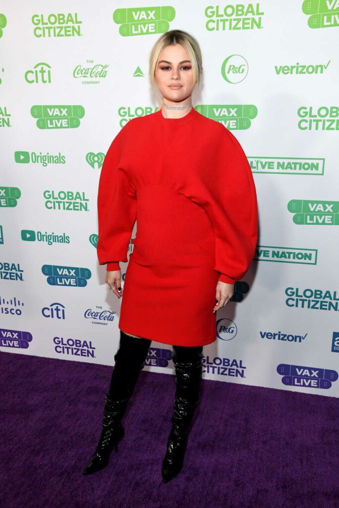 Selena Gomez in a Red Dress