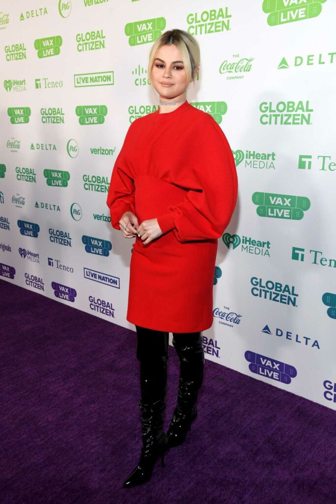 Selena Gomez in a Red Dress