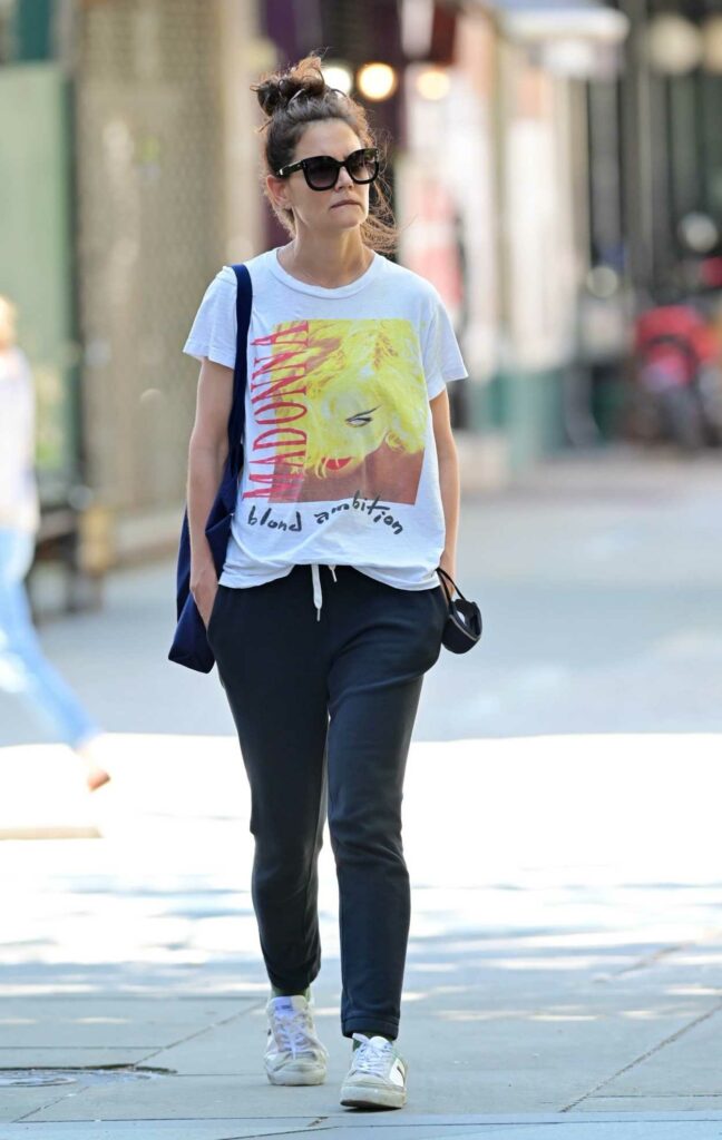 Katie Holmes in a White Tee