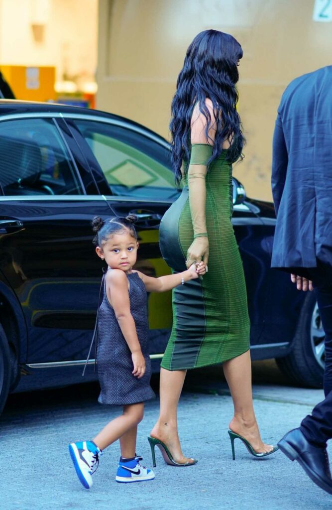 Kylie Jenner in a Green Dress