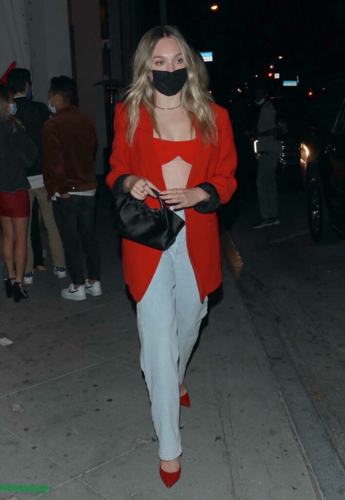 Maddie Ziegler in a Red Blazer