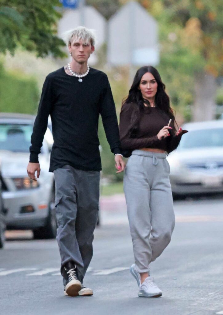 Megan Fox in a Gray Sweatpants