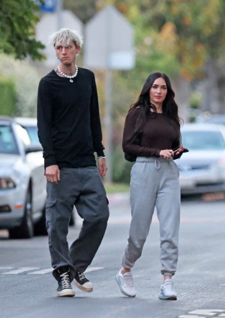 Megan Fox in a Gray Sweatpants