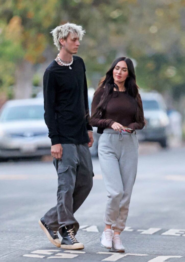 Megan Fox in a Gray Sweatpants