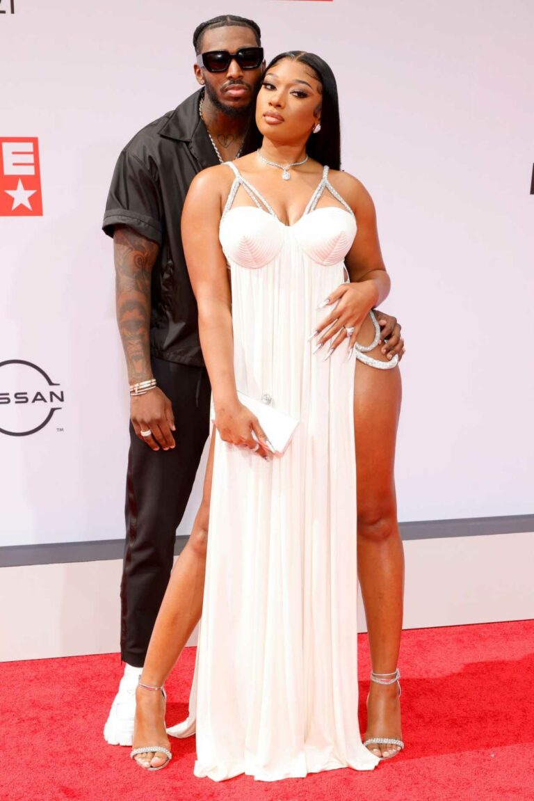 Megan Thee Stallion Attends the 2021 BET Awards at the Microsoft