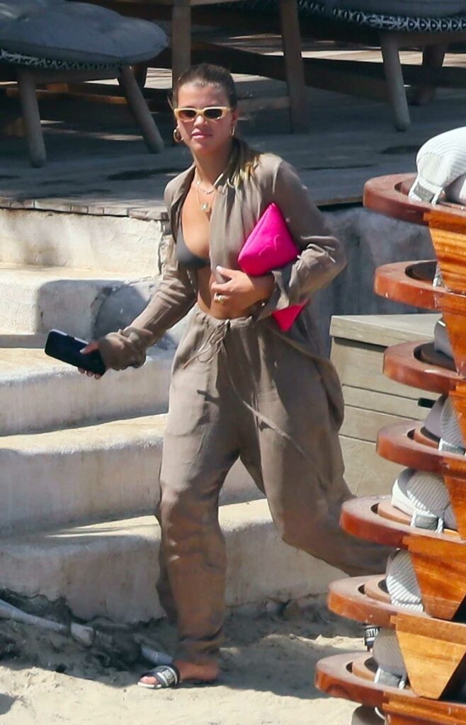 Sofia Richie in a Beige Outfit