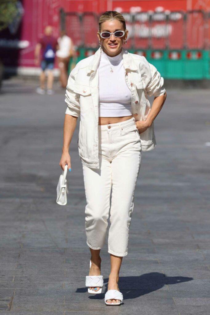 Ashley Roberts in a White Outfit