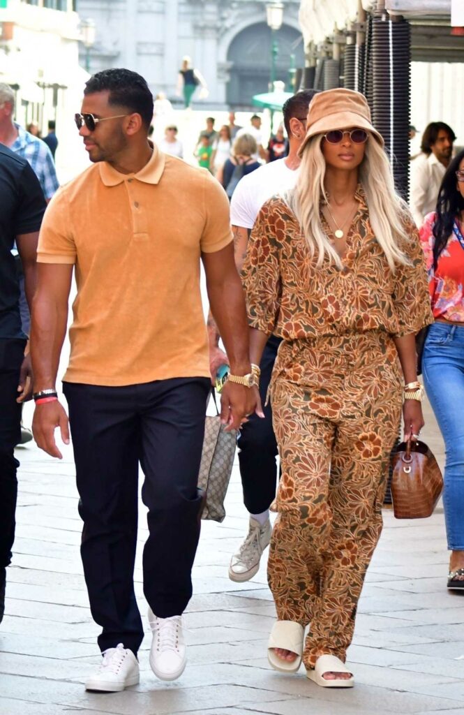 Ciara in a Floral Summer Jumpsuit