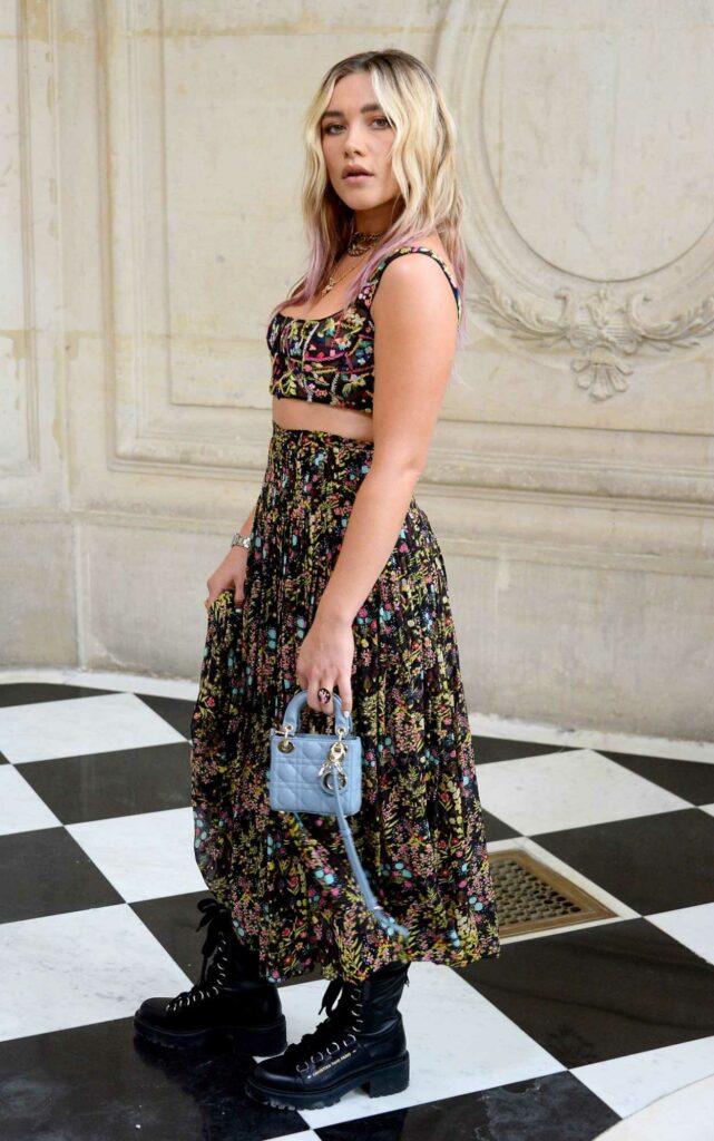 Florence Pugh Attends the Christian Dior Haute Couture Fall/Winter 2021 ...