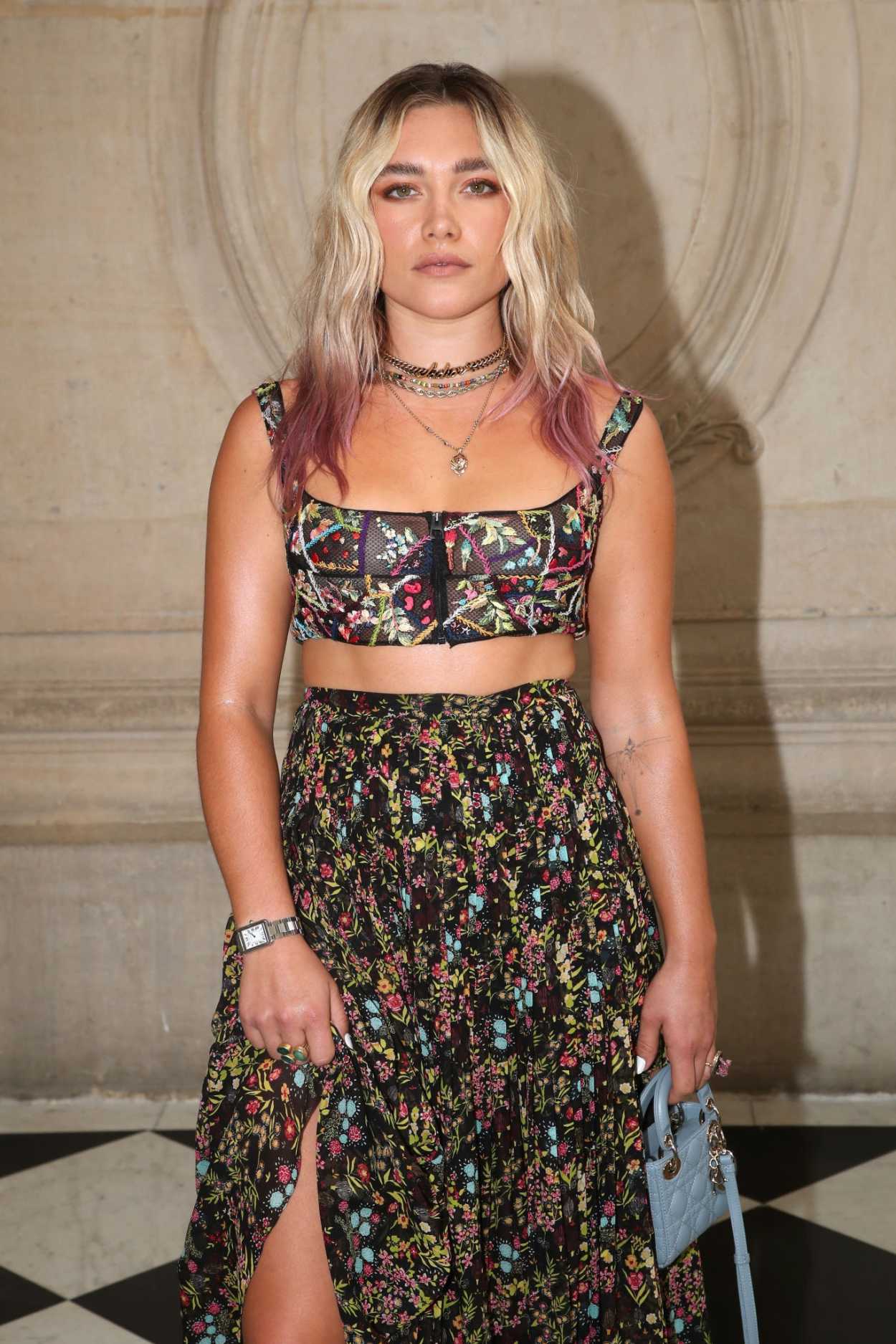 Florence Pugh Attends the Christian Dior Haute Couture Fall/Winter 2021 ...