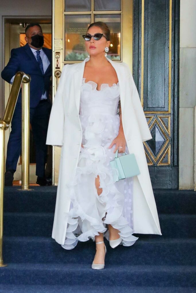 Lady Gaga in a White Dress