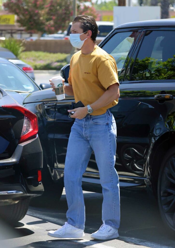 Tom Holland in a Yellow Tee