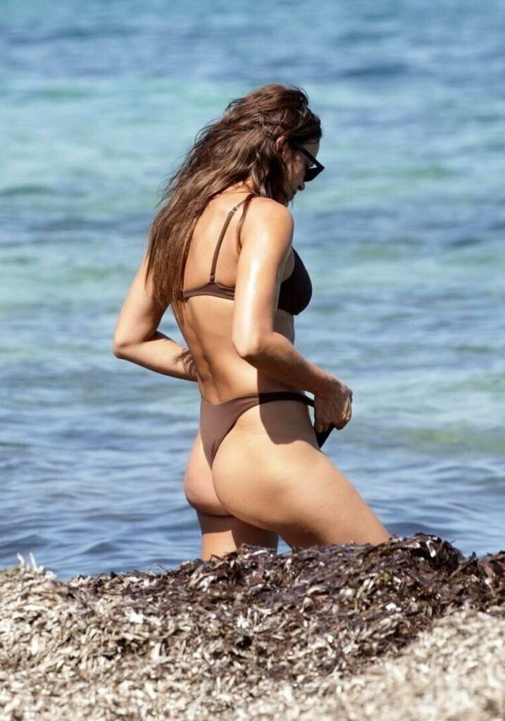 Irina Shayk in a Brown Bikini