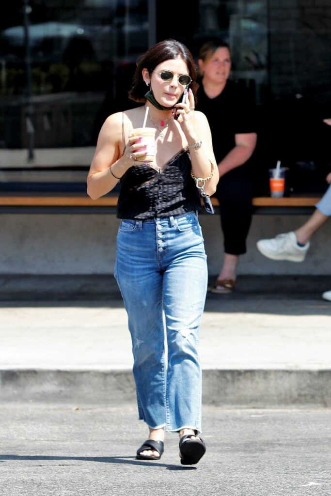 Lucy Hale in a Black Top