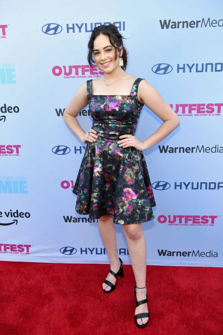 Mary Mouser Attends the 2021 Outfest Los Angeles LGBTQ Film Festival