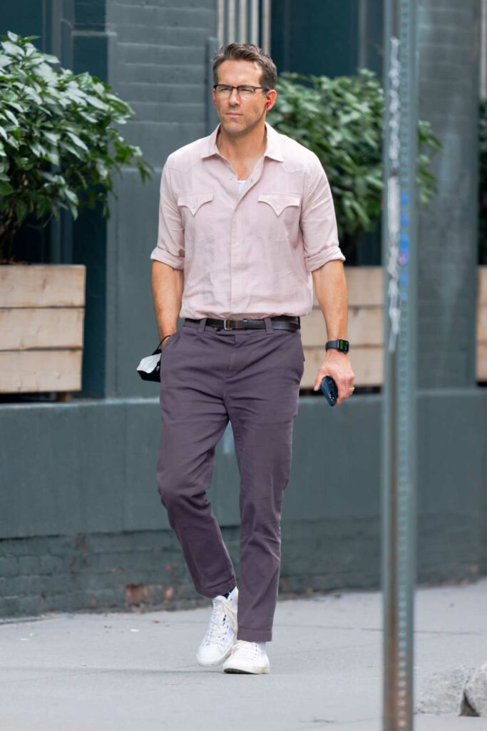 Ryan Reynolds in a White Sneakers