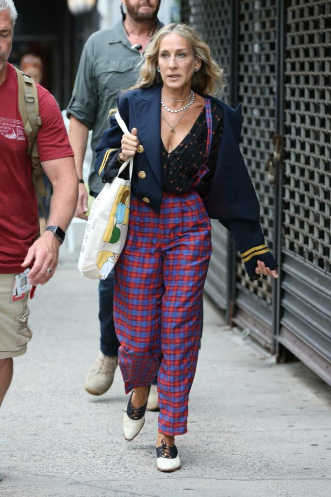 Sarah Jessica Parker in a Plaid Pants